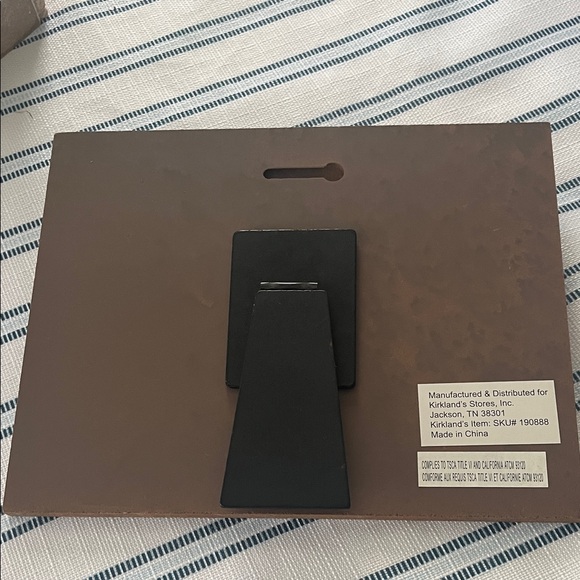 Brown Wooden Family Photo Frame with Gold Clip - Picture 2 of 2